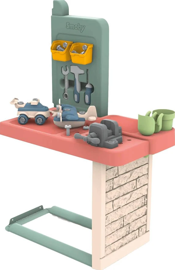 Smoby Life Nature Playhouse Workshop – Kids Garden Playhouse with Tool Accessories