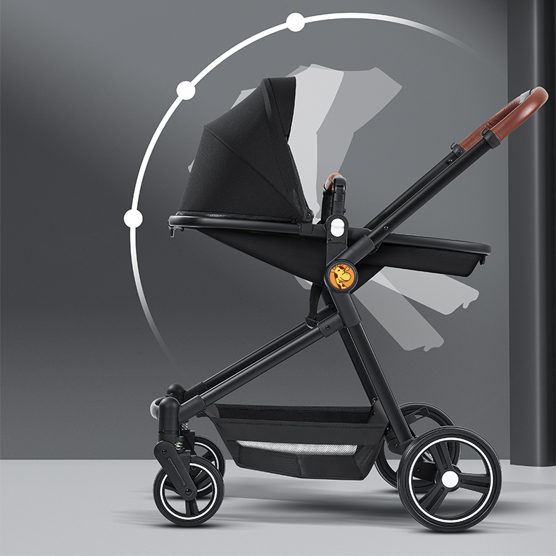 Foldable Twin Baby Stroller – Lightweight Double Seat Pushchair for Travel