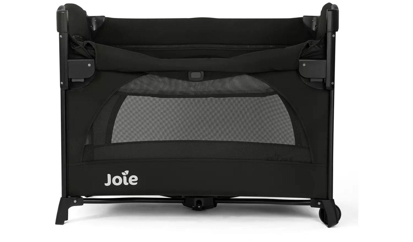 Joie Kubbie Sleep Bedside Crib & Travel Cot – Shale Foldable Baby Sleeper